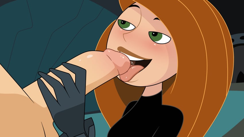 1girls accurate_art_style amber_eyes bedroom_eyes blush brown_hair disney eye_contact eyeshadow fellatio female freckles ginger gloves green_eyes holding_penis kim_possible kimberly_ann_possible kneeling large_penis licking licking_penis light_skin long_hair looking_at_another looking_up male naughty_face on_knees open_mouth oral oral_sex penis pleasure_face precum randomrandom red_hair red_lipstick room shirt slim smiling standing teenager throat tongue tongue_out