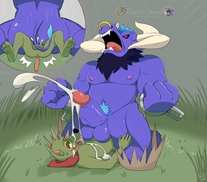 alistar anal anus ass backsack balls beard bovine cattle chains cum cum_inside erection eyewear facial_hair facial_piercing flexing furry furry_only gay goggles league_of_legends male male_only mammal meatshaq muscular nipples nose_piercing nose_ring open_mouth penis piercing pubes rat riot_games roaring rodent scarf size_difference small_dom_big_sub tongue twitch_(lol) video_games yaoi