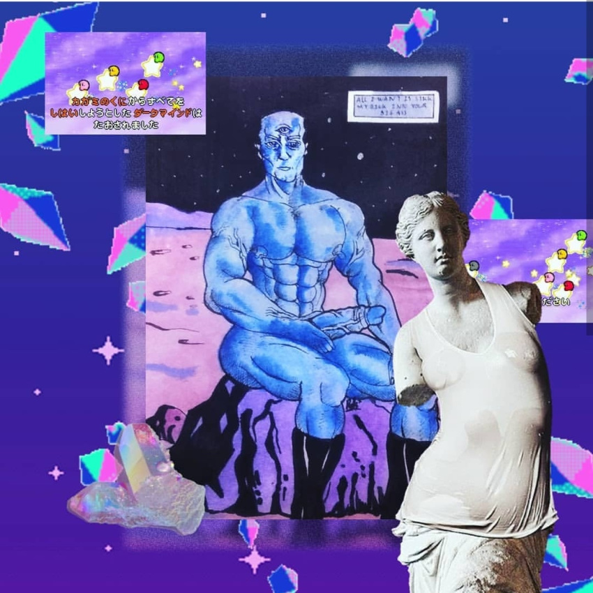 bara barazoku big_penis doctor_manhattan fine_art_parody gay kirby penis public_domain vaporwave venus_de_milo_(alexandros_of_antioch) watchmen what