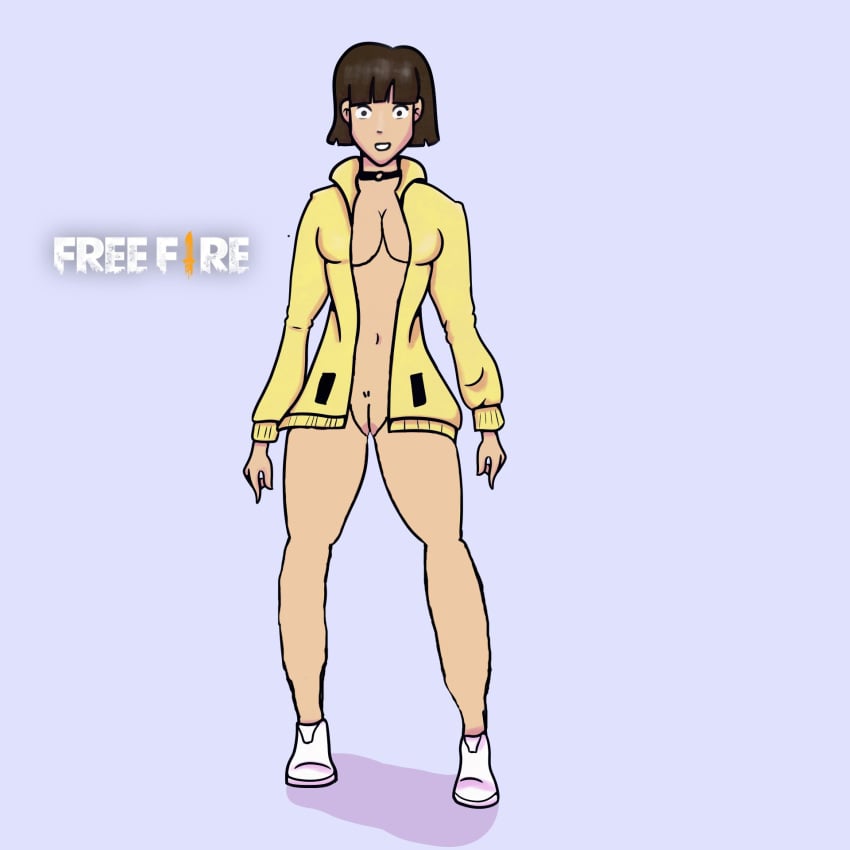 1girls color female female_only free_fire garena kelly_(free_fire) rilton_bispo solo tagme