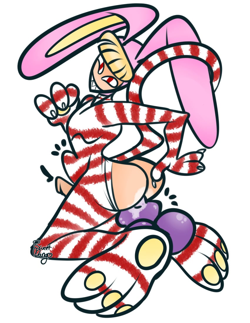 anal anal_insertion ass big_ass big_butt bunny_ears cat_tail cum_in_ass cum_on_ass evil_grin evil_smile fanart male male_only original_artwork popee_(popee_the_performer) popee_the_performer purple_dildo solo solo_focus stomach_bulge torn_clothes yaoi