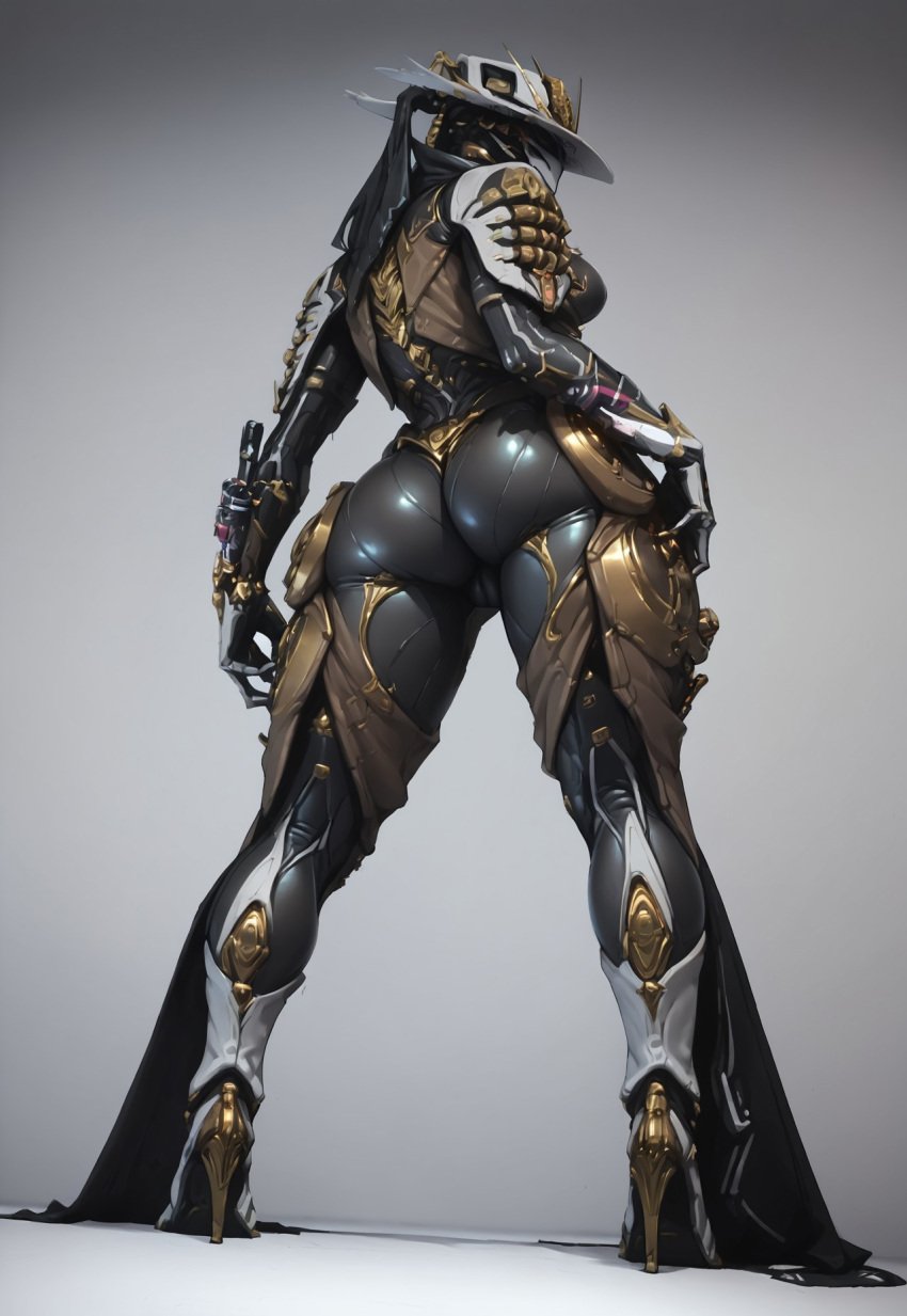 ai_generated alien ass ass_focus mesa_(warframe) mesa_prime_(warframe) warframe