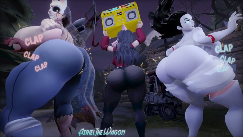 amanda_young annoyed asrielthewagon ass_focus below_view better_version_at_source big_ass big_breasts big_butt body_control clapping_ass clapping_cheeks clothed clothing dead_by_daylight down_angle gold_boombox_(prevence) massive_ass rin_yamaoka rin_yamaoka_(dead_by_daylight) sfm source_filmmaker source_filmmaker_(artwork) the_huntress_(dead_by_daylight) the_pig the_spirit_(dead_by_daylight) thick_ass thick_hips thick_thighs twerk_hypnosis