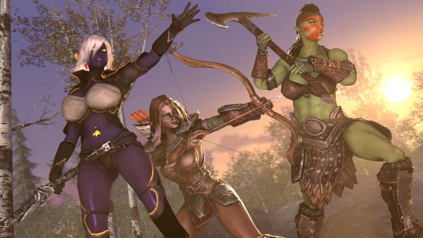 3d 3girls aela_the_huntress big_ass big_breasts breasts bust busty curvaceous curvy curvy_figure dark-skinned_female dark_elf dark_elf_female dark_skin doom4rus elf elf_female fallen_throne female female_focus green-skinned_female green_body green_skin hips hourglass_figure huge_ass huge_breasts human human_female humanoid large_ass large_breasts legs light-skinned_female light_skin mature mature_female nord nualia orc orc_female purple-skinned_female purple_body purple_skin queen_nualia shadbo skyrim the_elder_scrolls thick thick_hips thick_legs thick_thighs thighs top_heavy voluptuous voluptuous_female waist wide_hips