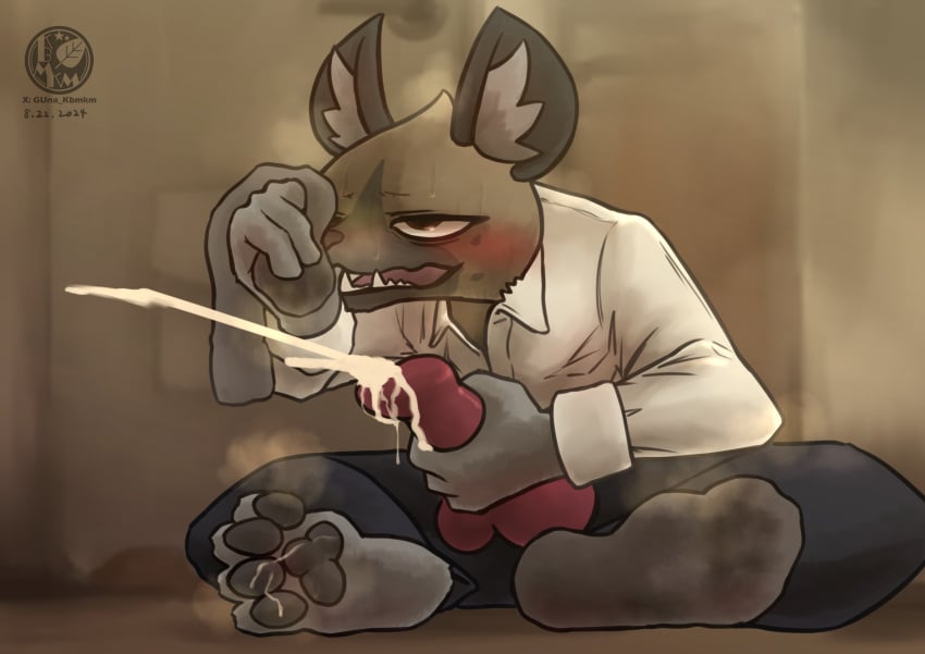 2024 4_toes absurd_res aggressive_retsuko aggretsuko anthro barefoot bodily_fluids clothing cum cum_on_feet cumshot dirty dirty_clothing dirty_socks ejaculation feet footwear genital_fluids genitals haida haida_(aggretsuko) handjob hi_res knot male masturbation paws penile penis red_penis sanrio sex shirt smelly smelly_feet sniffing socks solo sousaku_san sweat toes topwear white_clothing white_shirt white_topwear