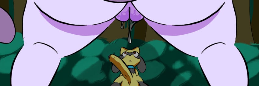 age_difference aroused ass banner becoming_erect big_balls big_butt big_penis caught erection female_mewtwo forest forest_background generation_1_pokemon generation_4_pokemon half-erect humanoid_genitalia humanoid_penis humanoid_pussy imminent_sex larger_female level_difference long_penis mewtwo nature nature_background penis pokemon_(species) pussy riolu shiny_pokémon shiny_pokemon shiny_riolu size_difference small_but_hung smaller_male tanbagel_ thick_thighs vaginal_fluids wet wide_hips