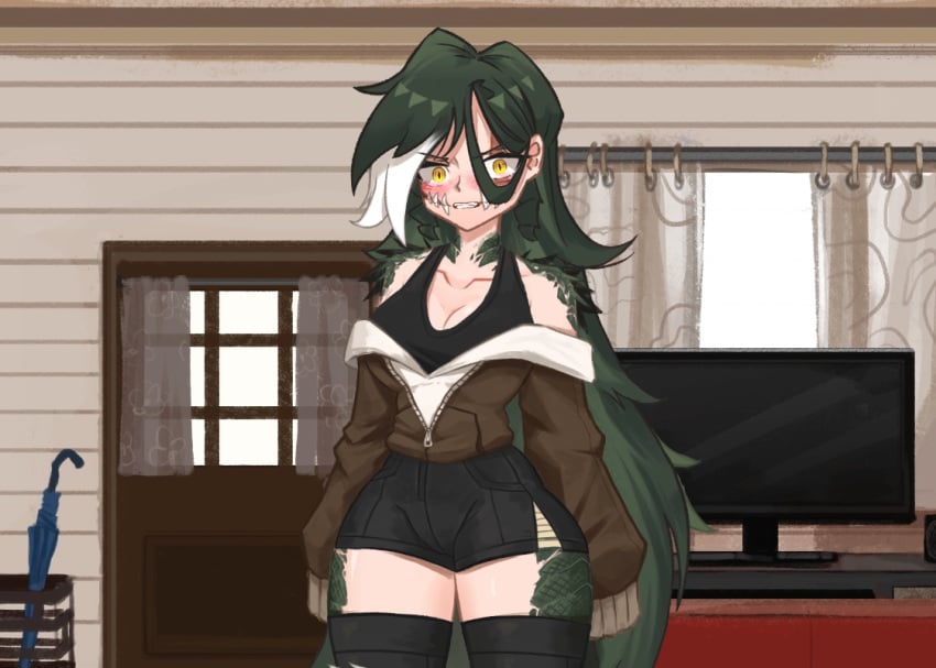 Black Legwear Rule 34 Image