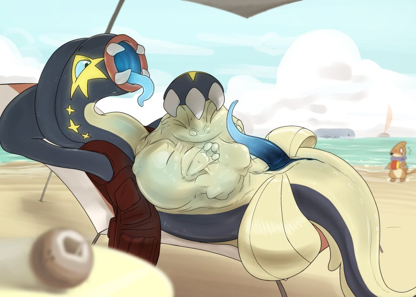 .f_9578 beach eelektross feral feral_only generation_5_pokemon genitals hi_res nintendo penis pokemon pokemon_(species) vore