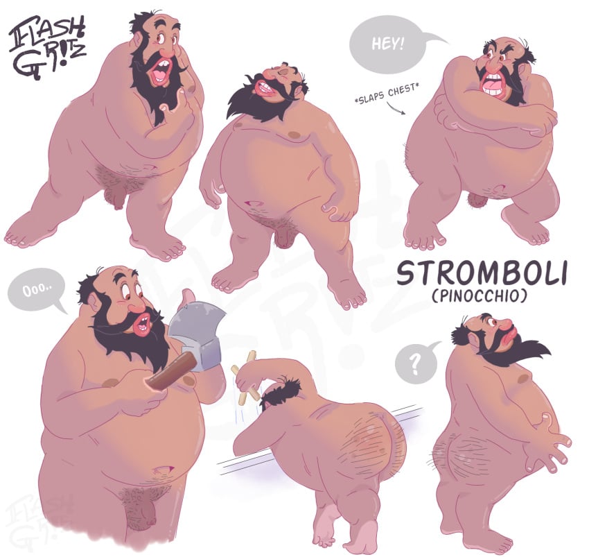 angry angry_expression angry_face axe bara bara_ass beard big_mouth brown_body brown_cock brown_dick brown_dildo brown_eyes brown_nipples brown_skin chub chubby chubby_belly chubby_male cock dick different_expressions dildo disney expressions fat fat_ass fat_butt fat_lips fat_male fat_man feet flashgritz fully_nude gay grown_up hairy hairy_ass hairy_balls hairy_butt hairy_cheeks juicy_lips mad male male_focus male_only mature mature_male middle_aged moustache multiple_poses naked_male nude obese obese_male open_mouth pink_lips pinocchio plump plump_ass plump_butt pose poses pubes pubic pubic_hair red_lips slap small_cock small_dick small_penis solo solo_focus solo_male stromboli stromboli(pinoccio) text text_bubble tiny_penis villain
