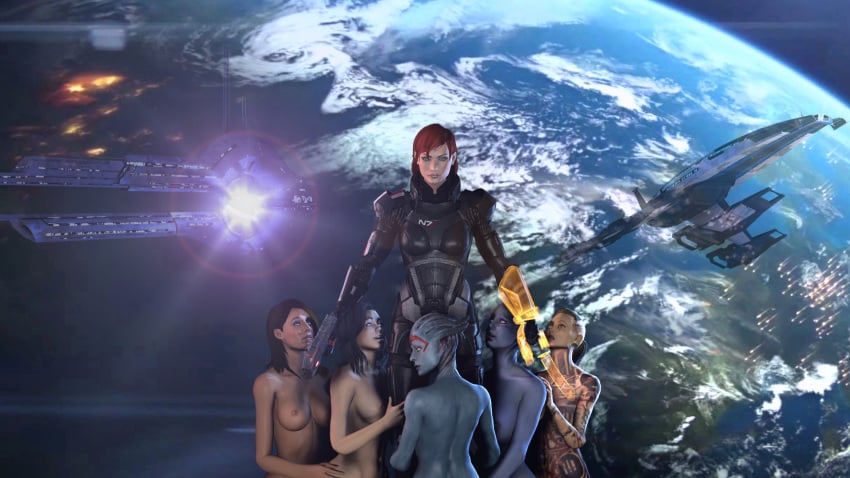 3d 6+girls 6girls alien alien_girl armor asari ashley_williams black_hair blue_skin breasts brown_hair clothed_female_nude_female commander_shepard female female_only femdom femshep femsub harem human human_is_better interspecies jack_(mass_effect) kneeling lesbian liara_t'soni looking_at_viewer looking_up mass_effect mass_effect_2 mass_effect_3 miranda_lawson multiple_girls nipples nude_female on_knees red_hair samara shittyhorsey tattoo yuri