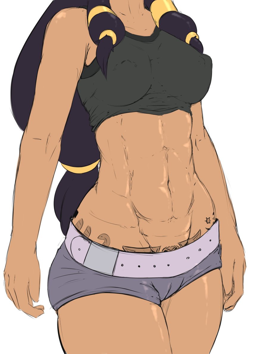 1girls abs anubian_jackal anubii_(quin-nsfw) anubis belly belly_button belt breasts clothed clothed_female clothing dark_blue_hair digital_drawing_(artwork) digital_media_(artwork) egyptian faceless_female female female_focus female_only hi_res long_hair muscles navel nipples nipples_visible_through_clothing original original_character pinup pose posing pussy pussy_visible_through_clothes quin-nsfw shaded shiny_skin shirt shorts sketch small_breasts solo solo_female solo_focus stomach tagme tanned tanned_skin tattoo thick_thighs thighs tight_clothing toned toned_female