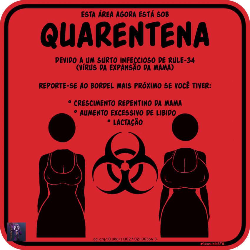 2024 background before_and_after big_breasts biohazard biohazard_symbol breast_expansion casualnsfw colored covered_nipples dialogue edit faceless_female large_breasts minimalist minimalist_background monochrome nipples photoshop pictogram portuguese portuguese_dialogue portuguese_text public_domain quarantine scientific sign solo_female straight virus warning_sign warning_sign_person watermark