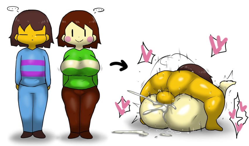 1boy 1girls 2d before_and_after big_ass big_breasts chara charisk cleavage clothed clothing cum cum_in_pussy cum_inside enigi09 feet female frisk heart male mating_press penetration penis pussy sex tagme toby_fox undertale undertale_(series) vagina vaginal_penetration vaginal_sex