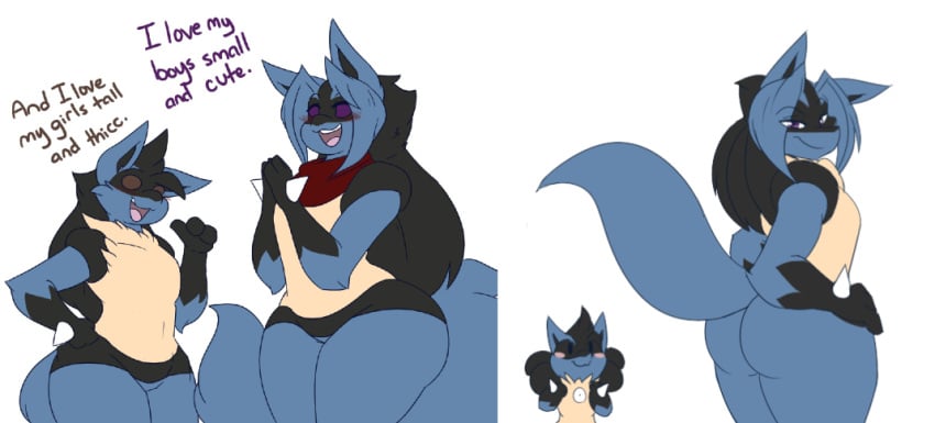 anthro ass ass big_butt blush canid canine dart(dewwydartz) dart_(dewwydarts) dewwydarts dewwydartz duo fan_character female female_focus flat_chest furry generation_4_pokemon hands_on_ass hourglass_figure lucario male mammal may_(dewwydarts) may_(dewwydartz) nintendo pear_shaped pear_shaped_female pokemon pokemon_(species) purple_eyes seductive simple_background smile tail thick_thighs white_background wide_hips