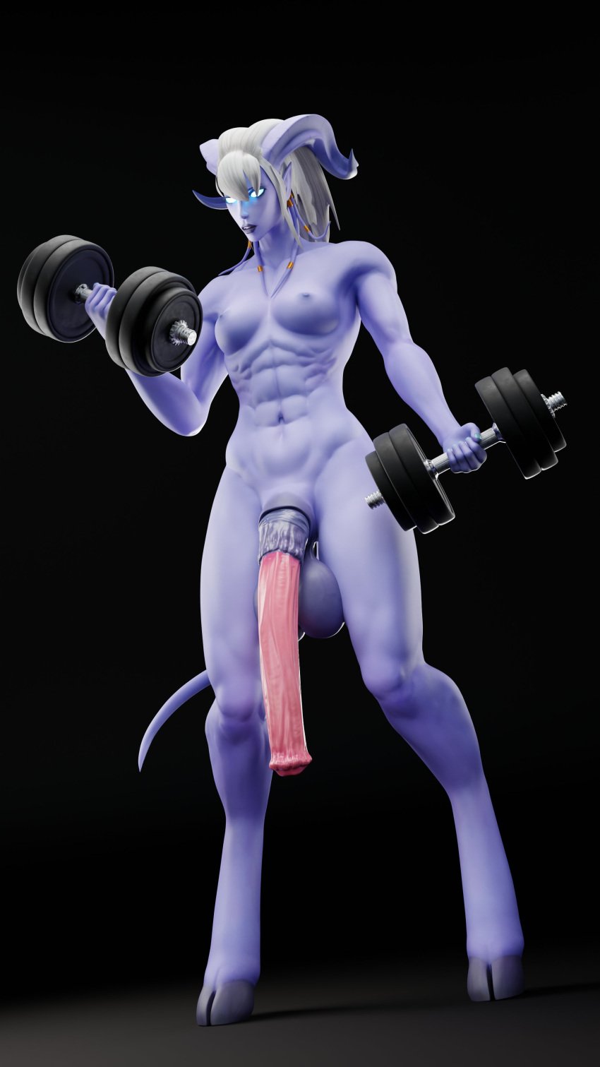 1futa 3d draenei draenei_futa freysward futa_focus futa_on_female horsecock horsecock_futanari monster_girl warcraft working_out world_of_warcraft yrel