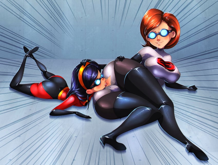 2girls absurdres age_difference anilingus anus anus_cutout armwear ass ass_grab big_ass black_hair blue-tinted_eyewear blush bodysuit boots breasts brown_hair cameltoe disney duo elastigirl elbow_gloves eyewear female footwear full_body gloves glowing_eyes goggles hairband hand_on_ass handwear helen_parr high_heel_boots high_heels highres huge_ass human incest large_ass large_breasts larger_female legwear long_hair mask milf mind_control mother_and_daughter multiple_girls nipple_bulge older_female older_woman_and_teenage_girl pixar plump_labia rhaz rimming screenslaver size_difference smaller_female smile smooth_skin superheroine tech_control teenage_girl teenager the_incredibles the_incredibles_2 thigh_boots tinted_eyewear tongue tongue_out violet_parr younger_female yuri