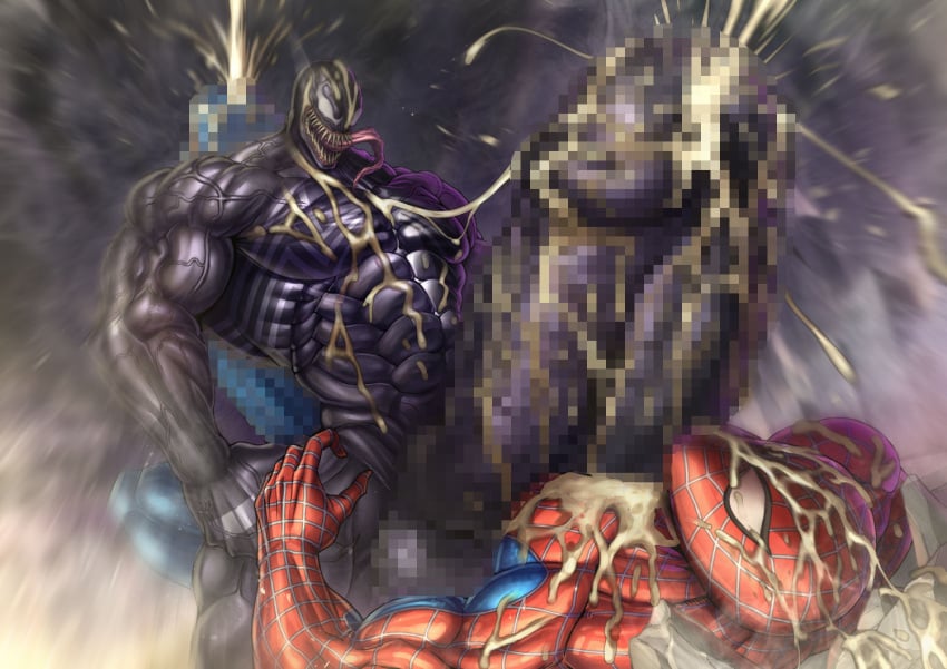 abs biceps energy_camdy excessive_cum gay heavily_censored hyper hyper_balls hyper_genitalia hyper_penis hyper_testicles male male_focus male_only marvel muscle muscles muscular muscular_arms muscular_ass muscular_back muscular_legs muscular_male muscular_thighs nipples pecs spider-man spider-man_(series) veins veiny_penis venom venom_(marvel)