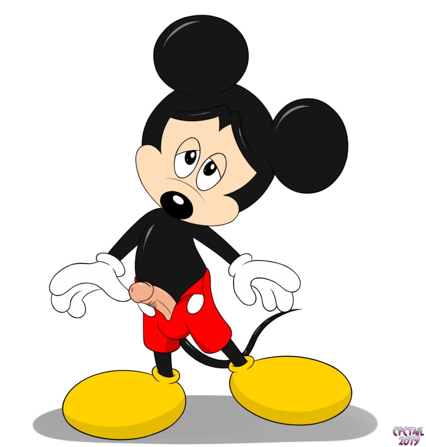 2019 cpctail disney male male_only mammal mickey_mouse mouse penis rodent solo white_background