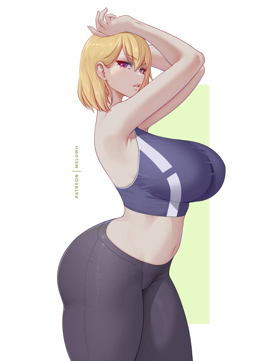 1female 1girl 1girls 2d 2d_(artwork) 2d_artwork armpits arms_above_head arms_up artist_name ass big_ass big_boobs big_breasts big_butt big_thighs big_tits blonde_female blonde_hair blonde_hair_female boobs boobs_bigger_than_head breasts breasts_bigger_than_head busty busty_female busty_girl butt cha_hae-in cha_hae_in curvy curvy_ass curvy_body curvy_female dat_ass fat_ass female female_focus female_only girl girly girly_girl hi_res high_quality high_resolution highres huge_ass huge_boobs huge_breasts huge_butt huge_thighs huge_tits large_ass large_boobs large_breasts large_butt large_tits light-skinned_female light_skin looking_at_viewer melowh open_mouth patreon patreon_username pixiv pose posing posing_for_the_viewer purple_eyes purple_eyes_female shaved_armpit short_hair short_hair_female simple_background solo solo_female solo_focus solo_leveling sport sports sports_bra sportswear thick thick_ass thick_boobs thick_breasts thick_butt thick_thighs thick_tits thighhighs thighs tits tits_bigger_than_head voluptuous voluptuous_female