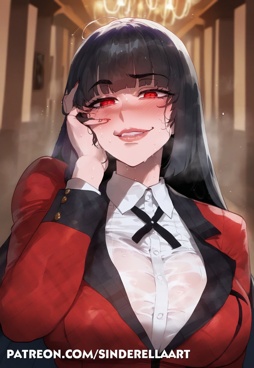 ai_generated big_breasts big_breasts breasts_bigger_than_head busty commission curvaceous female huge_breasts jabami_yumeko kakegurui large_breasts patreon patreon_url patreon_username sinderellaart thick voluptuous voluptuous_female