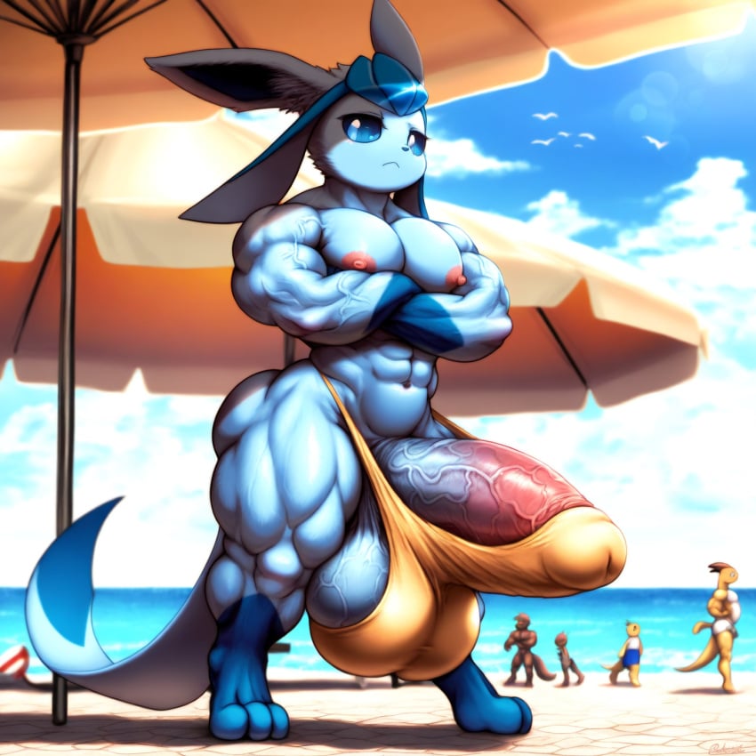 1anthro 1boy 1male 1man 1pokemon 3_toes 4_fingers abs ai_generated almost_naked anthro anthro_male anthro_only balls balls_outline ballsack bara bara_kid bara_tiddies bara_tits barely_contained barely_contained_penis beach biceps big_balls big_bulge big_cock big_dick big_muscles big_pecs big_penis big_testicles blue_eyes boner bored broad_shoulders bulge calves cock crossed_arms cub cute cute_boy cute_face deltoids dick erect_penis erection exposed_penis fat_balls fat_cock fat_penis flexing frown glaceon hand_on_hips hard_nipples huge_balls huge_cock huge_testicles hyper_balls hyper_bulge hyper_cock hyper_penis hyper_testicles large_cock large_dick large_pecs large_pectorals large_penis looking_at_viewer male male_anthro male_chest male_feet male_focus male_nipples male_only male_swimwear man_boobs man_breasts man_tits manly muscle muscle_boy muscles muscular muscular_anthro muscular_male nai_diffusion nuts nutsack open_smile outdoors outside pecs pectorals penis_outline pink_thong pokemon pokemon_(species) posing posing_for_the_viewer precum precum_drip proud scrotum shameless shiny_skin short_hair shortstack skintight small_but_hung small_but_hyper solo solo_male standing stocky stretched_clothing swollen_balls tail testicles theblockhead thick thick_hips thick_legs thick_penis thick_thighs thong_only tight_fit vein veins veins_on_dick veiny veiny_balls veiny_cock veiny_muscles veiny_penis veiny_testicles wide_hips young young_male