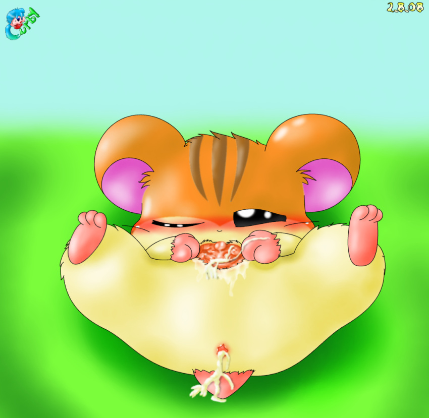 2008 anus blush cum curby hamster hamtaro_(series) pussy sandy_(hamtaro) tagme