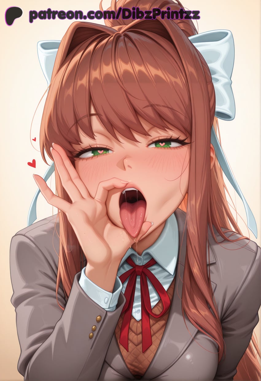Monika (Doki Doki Literature Club) Rule 34 Image