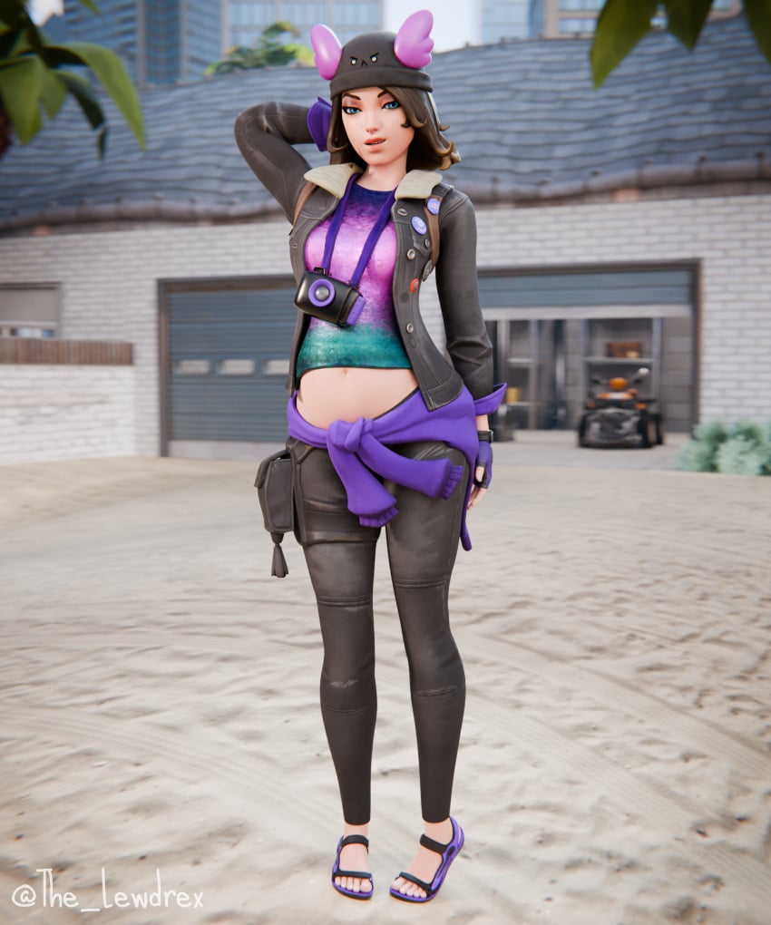 fortnite lewdrex pregnant skye_(fortnite) sports_sandals tagme