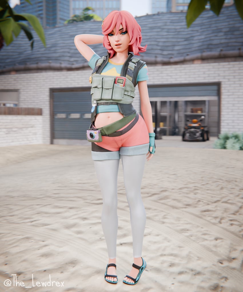 fortnite lewdrex pregnant skye_(fortnite) sports_sandals undercover_skye_(fortnite)