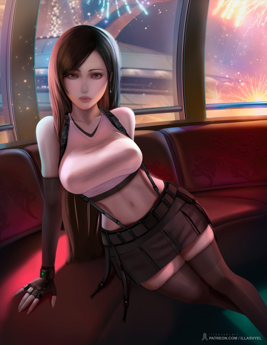 black_hair final_fantasy_vii illasvyel no_ai tifa_lockhart