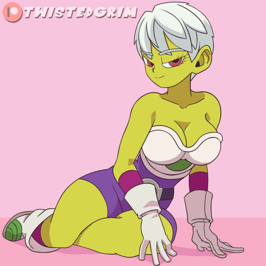 1girls 2d 2d_animation alien_girl alternate_version_available animated bouncing_ass bouncing_breasts breasts cameltoe cheelai cleavage curvy dragon_ball dragon_ball_super erect_nipples female green_skin huge_areolae huge_breasts humanoid puffy_nipples short_hair twistedgrim voluptuous white_hair wide_hips