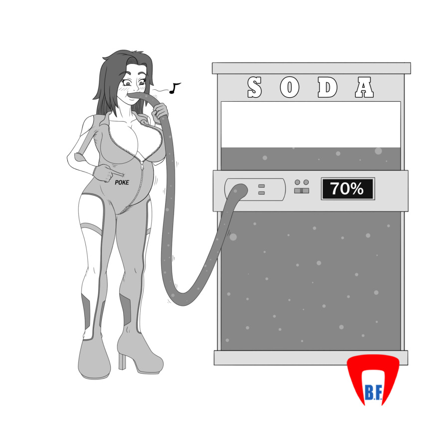 bodysuit bravecornerfighter drinking expansion feeding female inflation lilith soda