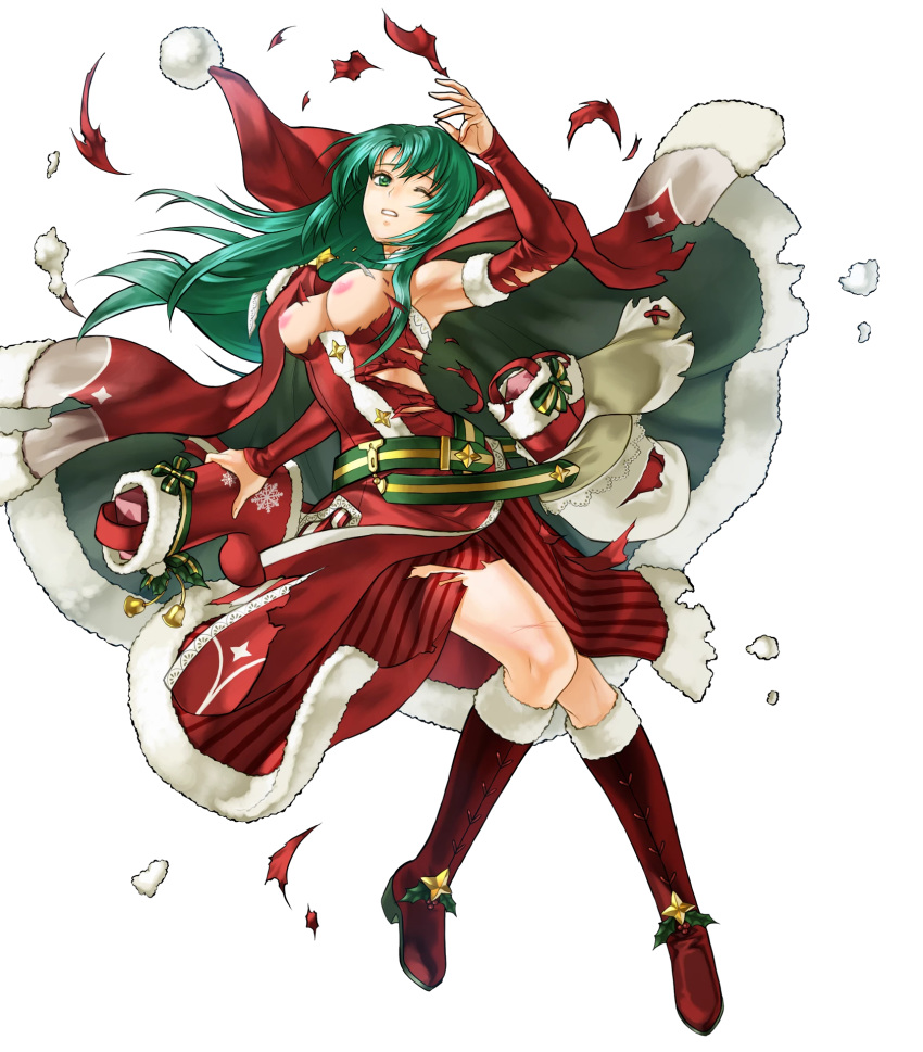 cecilia_(fire_emblem) cecilia_(winter)_(fire_emblem) edit edited_official_artwork fire_emblem fire_emblem:_the_binding_blade fire_emblem_heroes green_hair nude_filter torn_clothes