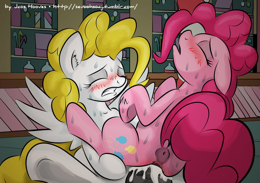 2014 anus blonde_hair blush closed_eyes cum cum_in_pussy cum_inside cutie_mark duo equine female feral friendship_is_magic fur furry futa_on_female futanari hair horse inside intersex jcoshooves my_little_pony pegasus penetration penis pink_fur pink_hair pinkie_pie_(mlp) pony pussy sex sitting surprise_(mlp) sweat vaginal_penetration white_fur wings