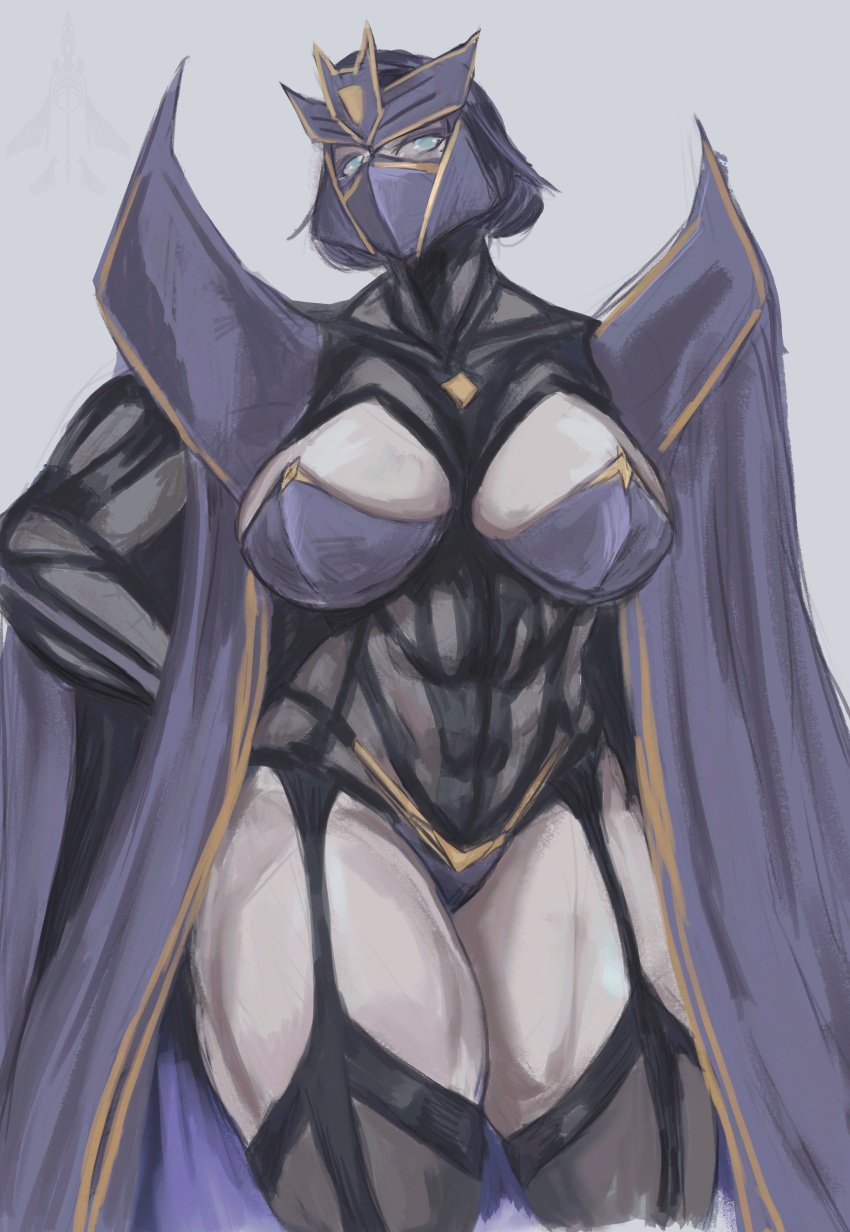 abs big_breasts big_breasts big_breasts breasts breasts breasts clothed clothes clothing f15cursedeagle female female_only genderswap_(mtf) gijinka lingerie mask masked masked_female megatronus_prime muscular muscular_female rule_63 short_hair thick_thighs thighs transformers transformers_one