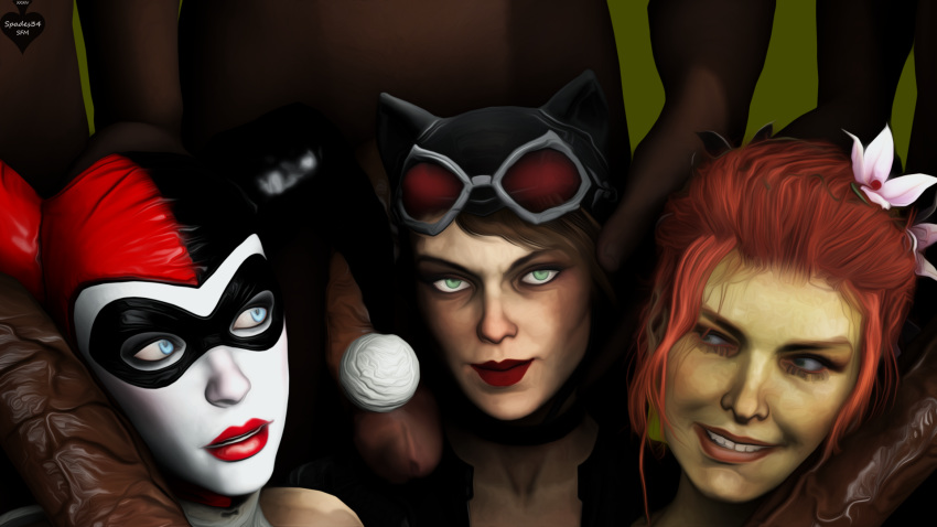 3boys 3d 3girls batman:_arkham_knight batman_(series) big_penis biting_lip catwoman catwoman_(arkham) catwoman_(arkham_knight) completely_naked completely_naked_male completely_nude completely_nude_male dark-skinned_male dark_penis dark_skin dc dc_comics female gotham_city_sirens green-skinned_female green_skin harley_quinn harley_quinn_(arkham) harley_quinn_(arkham_knight) harley_quinn_(classic) interracial looking_at_viewer male pamela_isley poison_ivy poison_ivy_(arkham) poison_ivy_(arkham_knight) rocksteady_studios selina_kyle source_filmmaker spades34sfm straight thick_penis