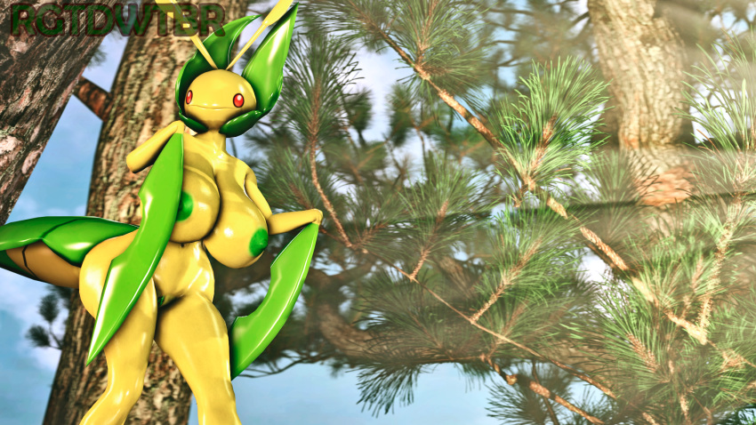 1girls 3d anthro anthrofied big_breasts breasts female female_only green_skin huge_ass huge_breasts humanoid insect leavanny mantis nintendo nipples nude ovipositor pokémon_(species) pokemon pokemon_(species) pokemon_bw red_eyes rgtdwtbr source_filmmaker text video_games watermark yellow_skin