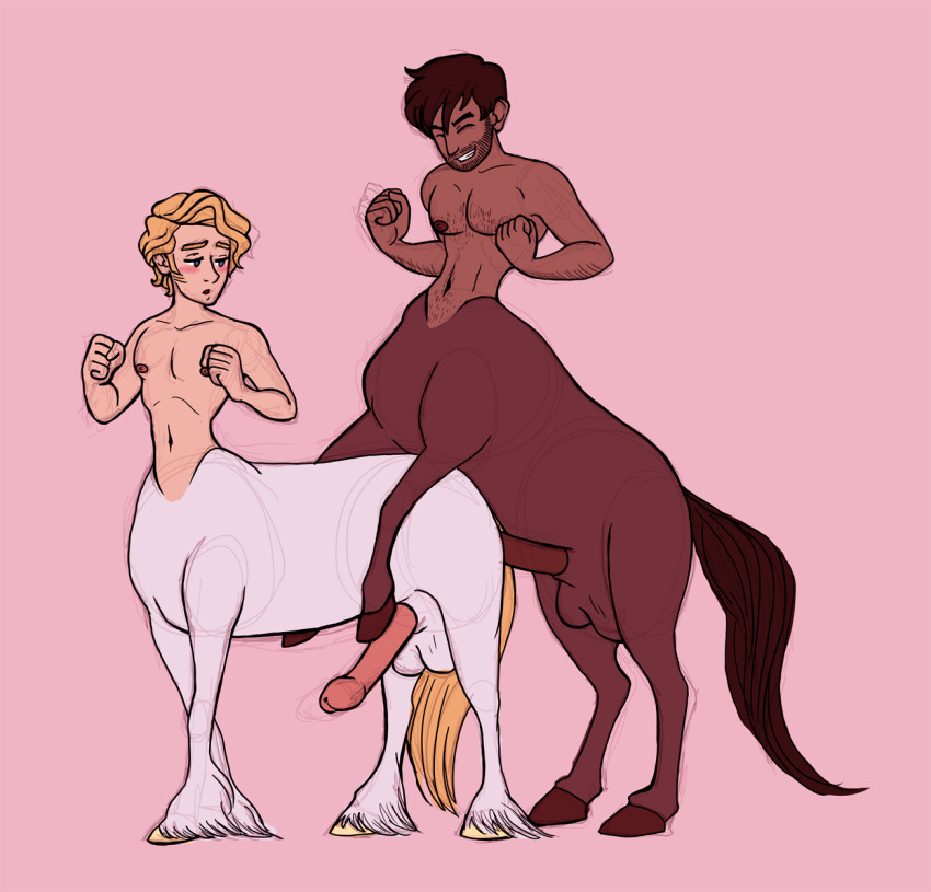 2boys anal anal_sex ass balls big_penis centaur centaur_femboy equine equine_genitalia equine_penis equine_taur erection femboy frankly-art gay hair hooves horsecock huge_cock male male_on_femboy male_only mammal nude original penetration penis quadruped sex stubble taur taur_on_taur taur_penetrated taur_penetrating taur_penetrating_taur yaoi