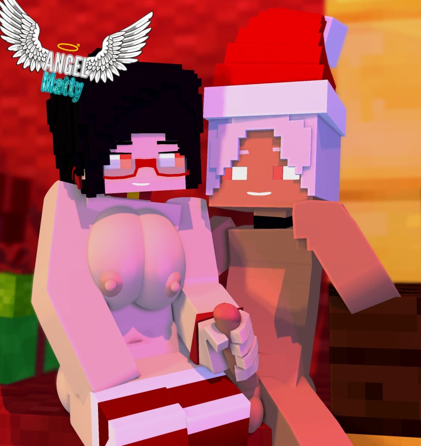 1boy 3d angel-matty ashley_succubi christmas female handjob human mark minecraft sex sheet_mark succubus tagme