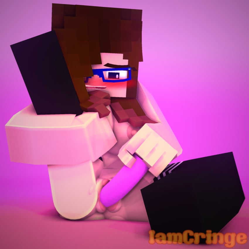 3d brown_hair dildo dildo_in_pussy dildo_penetration female glasses iamcringe jenny_timez masturbation minecraft nude penetration pussy sex_toy spread_legs stockings tagme vagina vaginal vaginal_penetration vaginal_sex young