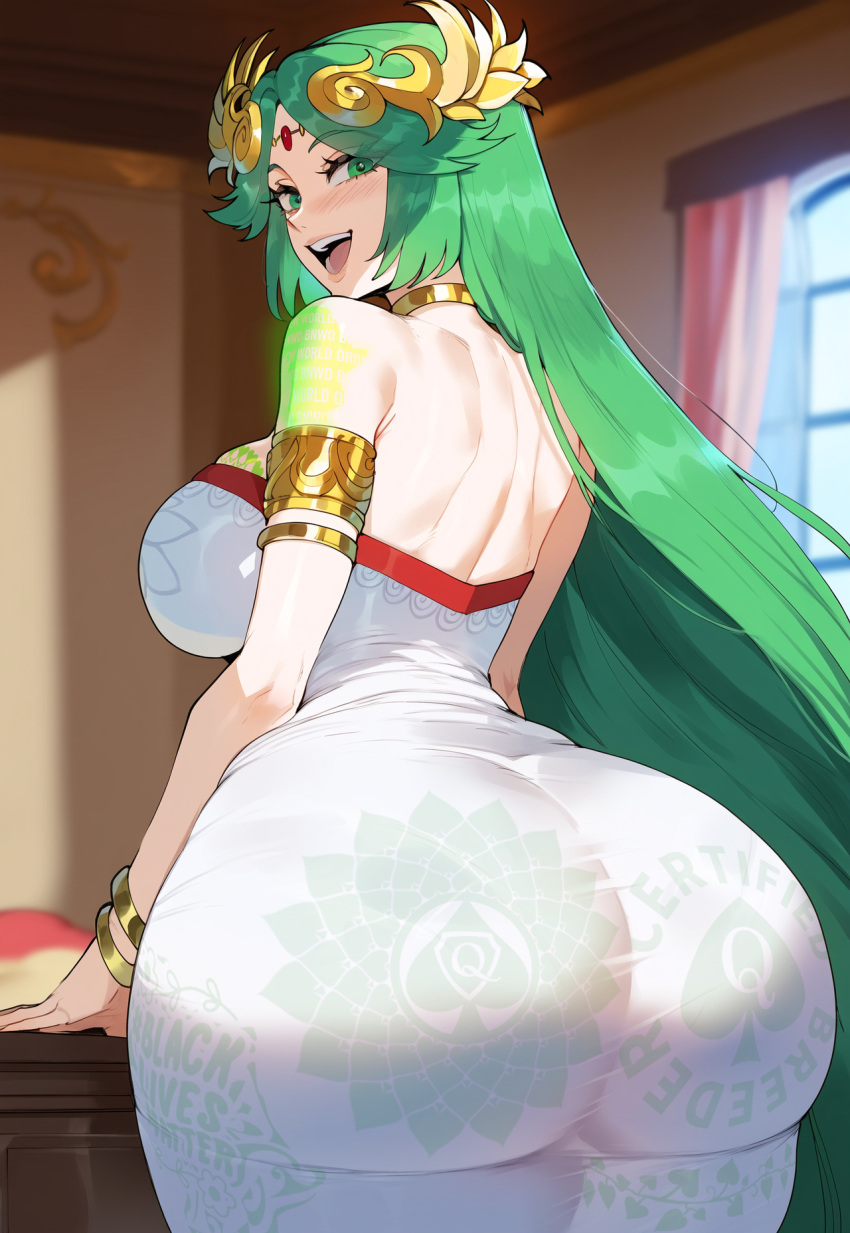Palutena (Blacked) Rule 34 Image