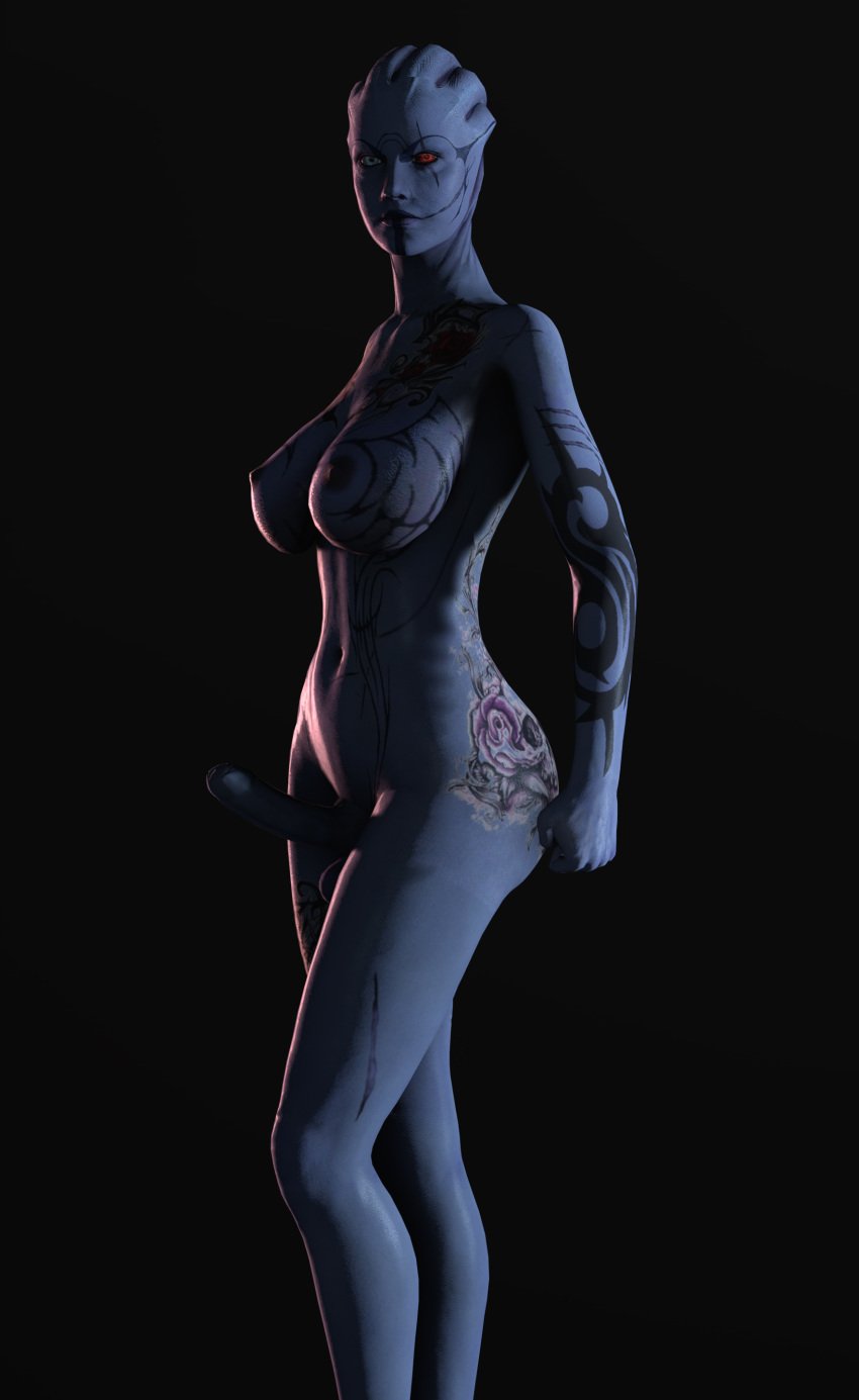 1futa 3d absurd_res alien asari asenak_(artist) blue_skin dickgirl futa_only futanari hi_res humanoid intersex mass_effect mesana_(character) solo video_games