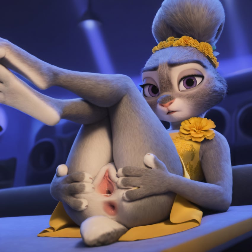 1girls 3d_render ai_generated anthro anus anus_outline big_ears buckteeth bunny bunny_ears bunny_feet bunny_girl bunny_nose bunny_tail disney female fur furry furry_breasts furry_ears furry_female furry_tail golden_dress grey_body grey_fur high_resolution highres judy_hopps legs_spread legs_up looking_at_viewer lying lying_on_back naked naked_female navel nipples nude nude_female purple_eyes pussy rabbit rabbit_ears rabbit_feet rabbit_girl rabbit_humanoid rabbit_nose rabbit_tail solo solo_female spread_legs spread_pussy spreading tazillusion two-tone_fur vagina veiny_penis yellow_dress zootopia zootopia_2