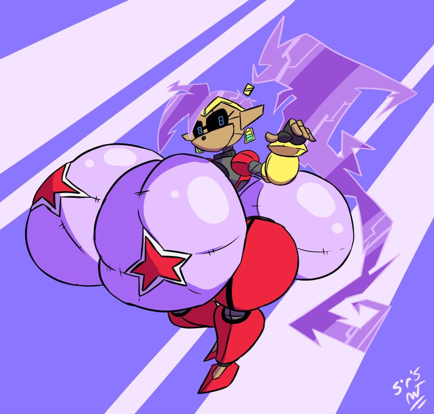 1girls big_ass big_breasts big_butt female female_only huge_ass huge_breasts huge_butt hyper hyper_breasts robot robot_girl shantae shantae_(character) solo solo_female sweetspicymann wayforward