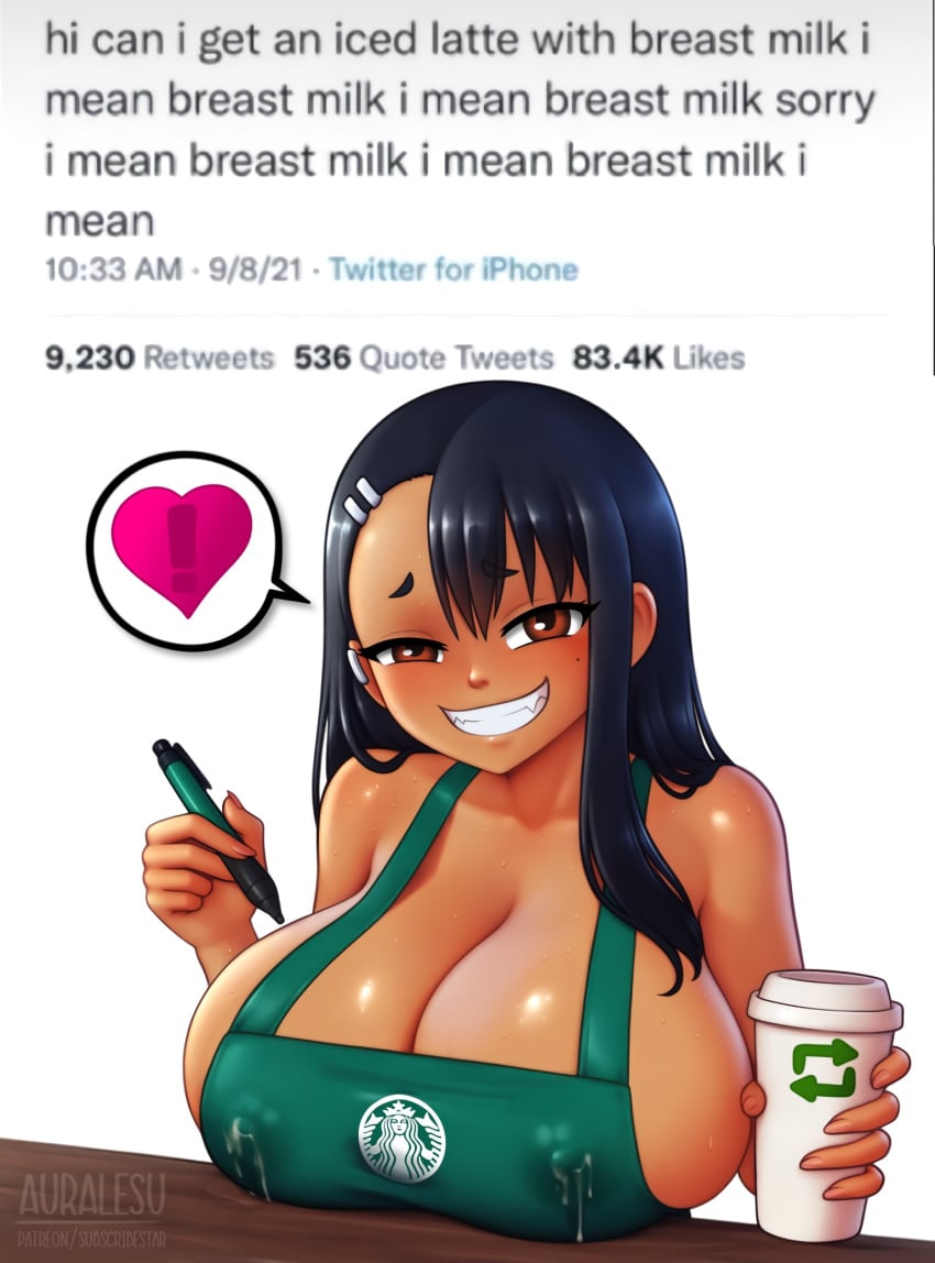 1girls ai_generated almost_naked almost_nude alternate_version_available apron artist_logo artist_name artist_website auralesu barista big_breasts black_hair breast_milking brown_eyes caption cheeky_smile clenched_teeth coffee_cup curvaceous curvaceous_female curvy curvy_female damp dark-skinned_female dark_blue_hair dark_hair dark_skin digital_media_(artwork) disposable_coffee_cup disposable_cup earring earrings english english_text female female_focus female_only gesugao gigantic_areola gigantic_breasts girly green_marker hair_ornament hairclip hayase_nagatoro heart heart_symbol hi_res high_resolution highres holding_marker holding_pen horny horny_female hourglass_figure huge_boobs huge_breasts lactating lactating_nipples lactation lactation_fetish lactation_through_clothes lactation_without_stimulation long_hair looking_at_viewer looking_pleasured love_heart massive_boobs massive_breasts massive_tits meme meme_reference milk nagatoro_hayase naked_apron nipple_fetish nipple_outline nipples_visible_through_clothing oil oiled oily oily_skin oppai patreon_username pervert please_don't_bully_me,_nagatoro pleasured_face plump_breasts presenting recycling_symbol reward_available seductive seductive_eyes seductive_female seductive_gaze seductive_look seductive_mouth seductive_smile self_upload shiny_breasts shiny_clothes shiny_hair shiny_skin skindentation smile spoken_heart spoken_question_mark starbucks starbucks_barista starbucks_meme starbucks_parody starbucks_siren subscribestar subscribestar_username sweat sweatdrop sweating sweaty sweaty_breasts sweaty_head teeth_bared teeth_clenched teeth_showing teeth_visible voluptuous voluptuous_female waitress wet wet_body wet_clothes wet_clothing wet_hair wet_skin words