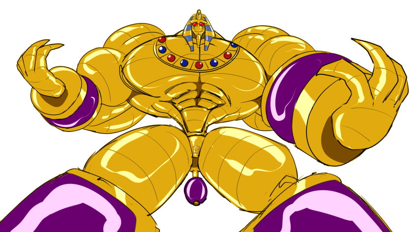 anal_pump bandai_namco chastity_(disambiguation) digimon dragmon hi_res male male_only muscular permanent pharaohmon