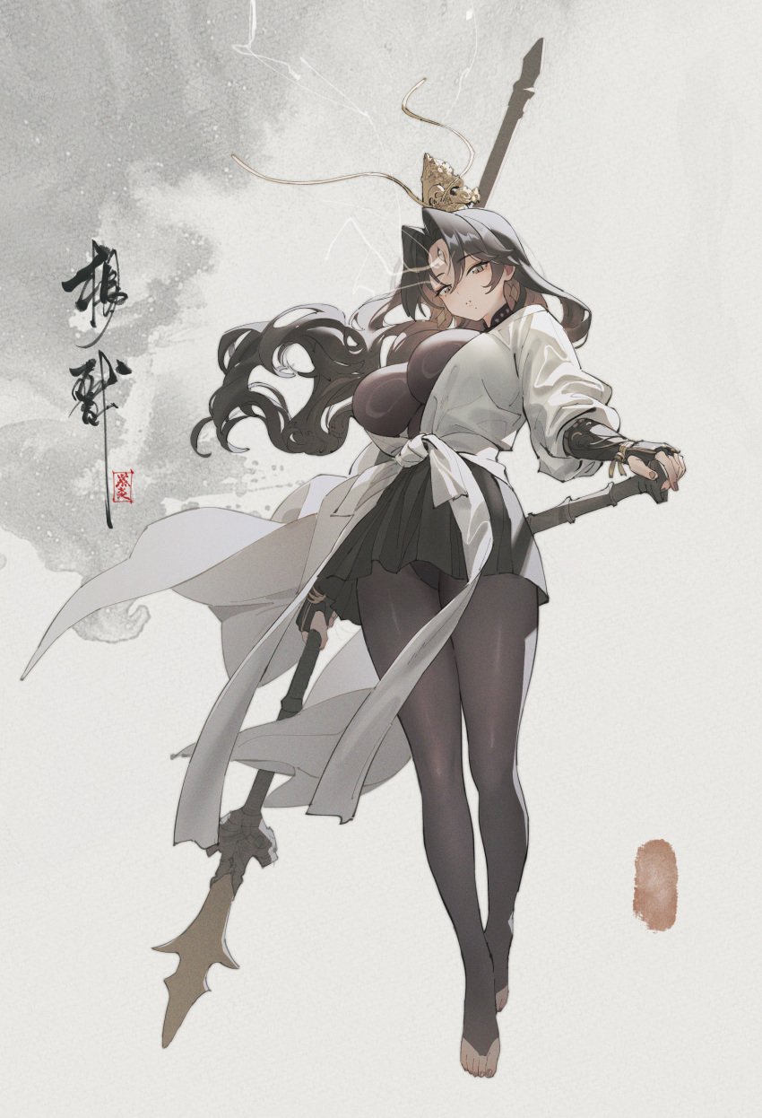 black_myth:_wukong breasts erlang_shen female full_body hei_yan-m82a1 large_breasts rule_63 tagme