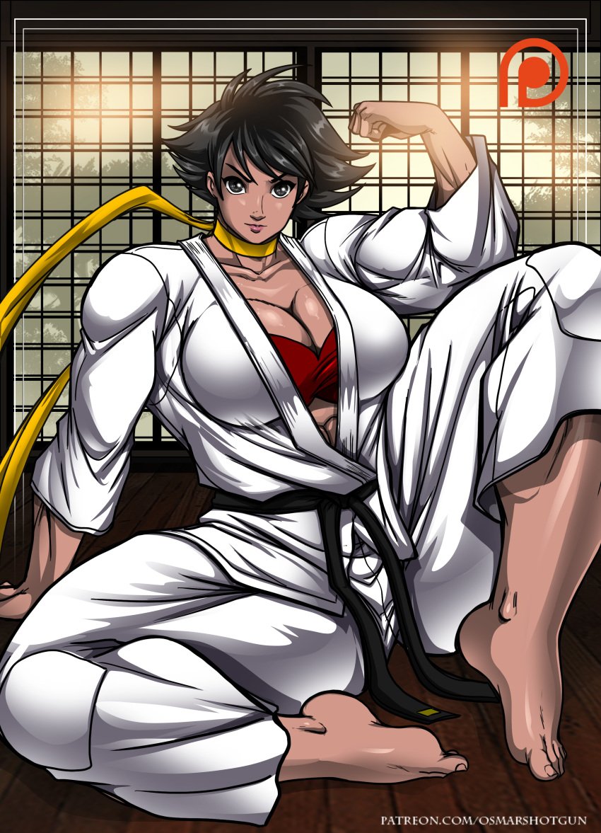 1girls barefoot capcom female female_only huge_ass huge_breasts makoto_(street_fighter) muscles muscular muscular_female osmar-shotgun solo street street_fighter street_fighter_iii street_fighter_iii:_3rd_strike street_fighter_iii_(series) street_fighter_iv street_fighter_iv_(series) thick_thighs tomboy