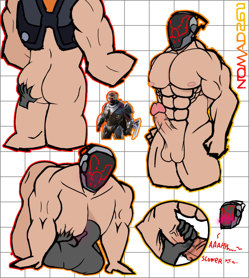 ass face_to_pecs fortnite helmet highres masked pornography scientist the_scientist_(fortnite)