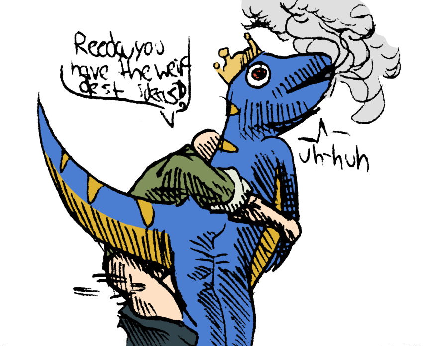 2024 alpha_channel ambiguous_penetration anon_(snoot_game) anthro anthro_penetrated bald banco bottomwear bottomwear_down cavemanon_studios clothed clothing denim denim_bottomwear denim_clothing dialogue digital_drawing_(artwork) digital_media_(artwork) dinosaur duo english_text female goodbye_volcano_high human human_on_anthro human_penetrating human_penetrating_anthro human_penetrating_female interspecies jeans king_rex_(snoot_game) light-skinned_male light_body light_skin male male/female mammal mascot_costume mtf_crossgender pants pants_down partially_clothed penetration prehistoric_species reed_(gvh) reeda reptile rule_63 scalie sex simple_background snoot_game text theropod transparent_background tyrannosaurid tyrannosauroid tyrannosaurus tyrannosaurus_rex